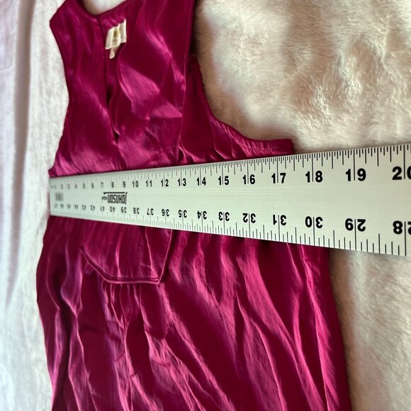 Maeve By Anthropologie Womens Pink Sleeveless V-Neck Tank Top Blouse Size 4 - Picture 5 of 9